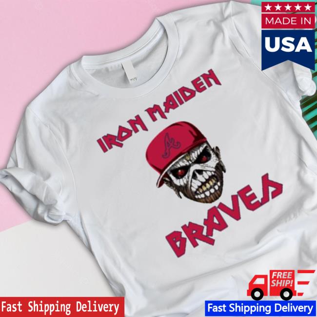 Mlb Atlanta Braves Iron Maiden Rock Band Music Baseball Sports Classic Shirt