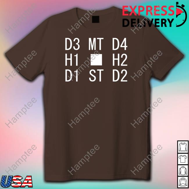 Official D3 Mt D4 H1 H2 D1 St D2 T-Shirt
