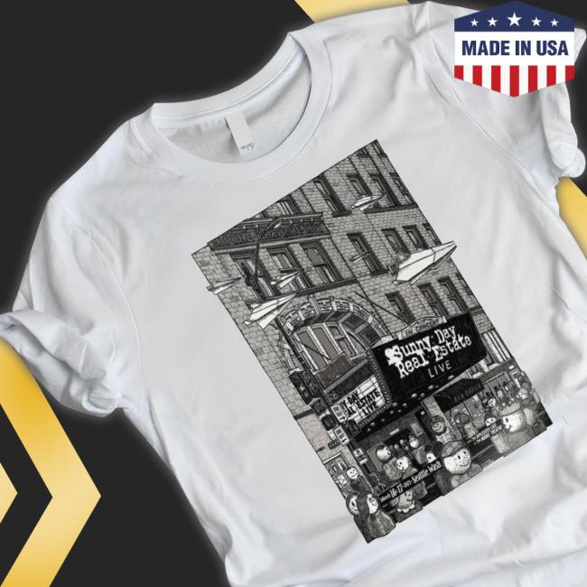 Sunny Day Real Estate 2023 March 16 & 17 Moore Theatre Seattle Washington Poster Shirt