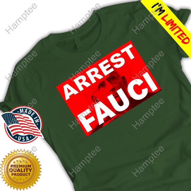 Liz Churchill Wearing Arrest Fauci T-Shirt