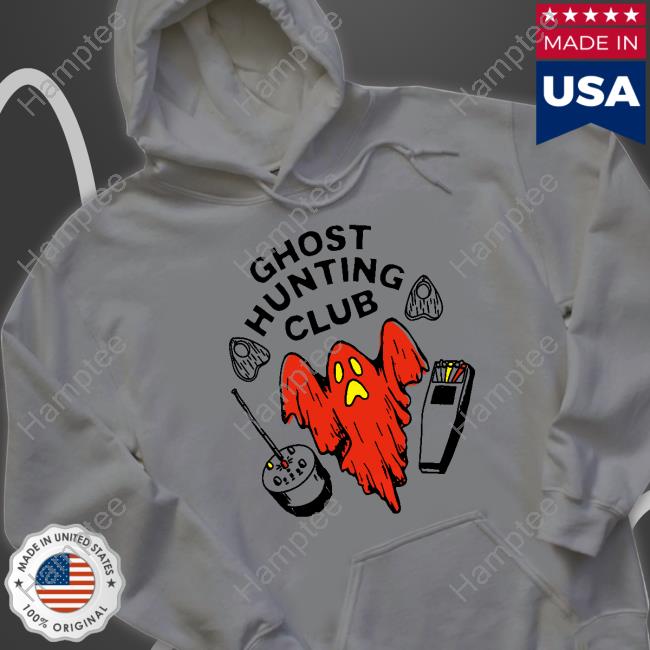 Rise Above Store Ghost Hunting Club Baseball Long Sleeve T Shirt