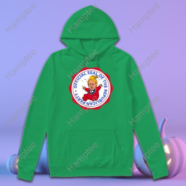 Ktygraphics Cartoonist Official Seal Of The Republican Party Trump Baby Hoodie