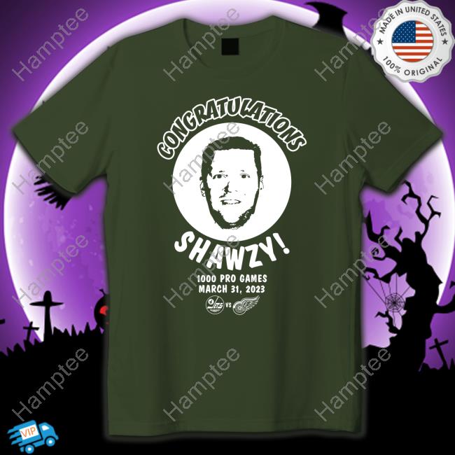 Brad Shaw Congratulation Shawzy 1000 Pro Games March 31 2023 Shirts Winnipeg Jets Vs Detroit Wings