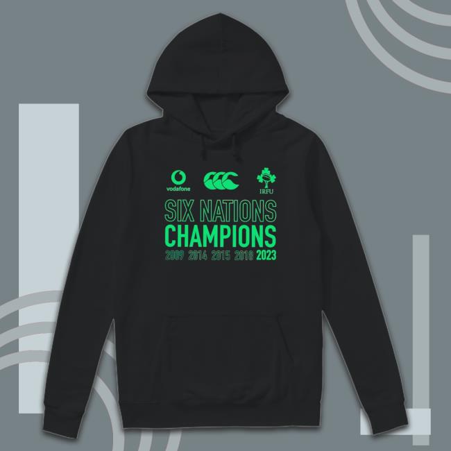 Canterbury Irfu Ireland Rugby Six Nations Champions Hoodie Canterbury Irfu Ireland Rugby Six Nations Champions Hoodie