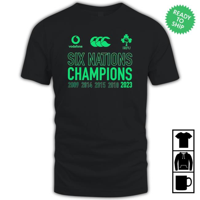Canterbury Irfu Ireland Rugby Six Nations Champions Hoodie Canterbury Irfu Ireland Rugby Six Nations Champions Hoodie