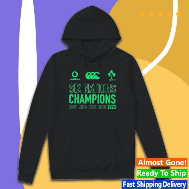Canterbury Irfu Ireland Rugby Six Nations Champions Hoodie Canterbury Irfu Ireland Rugby Six Nations Champions Hoodie