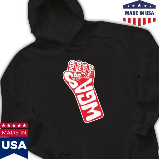 Wga Strike Fist Of Solidarity 2023 shirt, hoodie, tank top, sweater and long sleeve t-shirt Wga Strike Fist Of Solidarity 2023 shirt, hoodie, tank top, sweater and long sleeve t-shirt