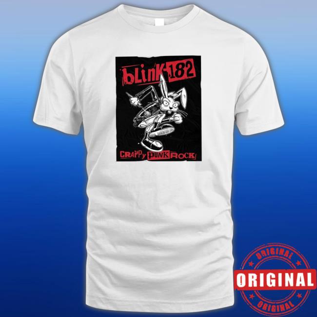 Official Blink-182 Crappy Punk Rock Punk Bunny 2023 shirt, hoodie, tank top, sweater and long sleeve t-shirt Official Blink-182 Crappy Punk Rock Punk Bunny 2023 shirt, hoodie, tank top, sweater and long sleeve t-shirt