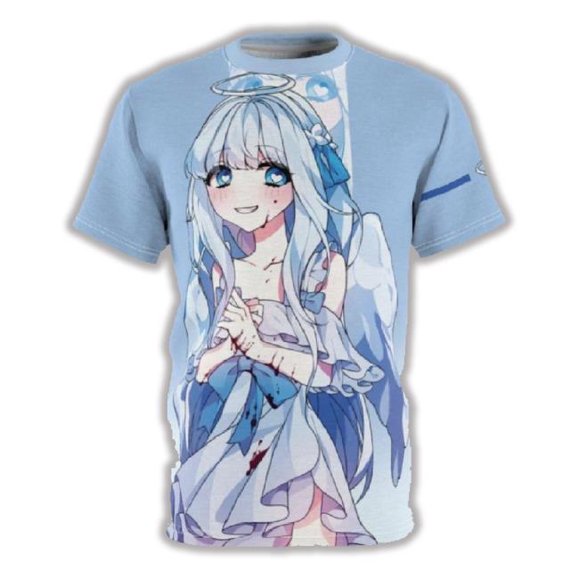 Saidah - Creepy Guilty Angel Anime Girl Unisex Aop Cut & Sew 3D T-Shirt Saidah - Creepy Guilty Angel Anime Girl Unisex Aop Cut & Sew 3D T-Shirt