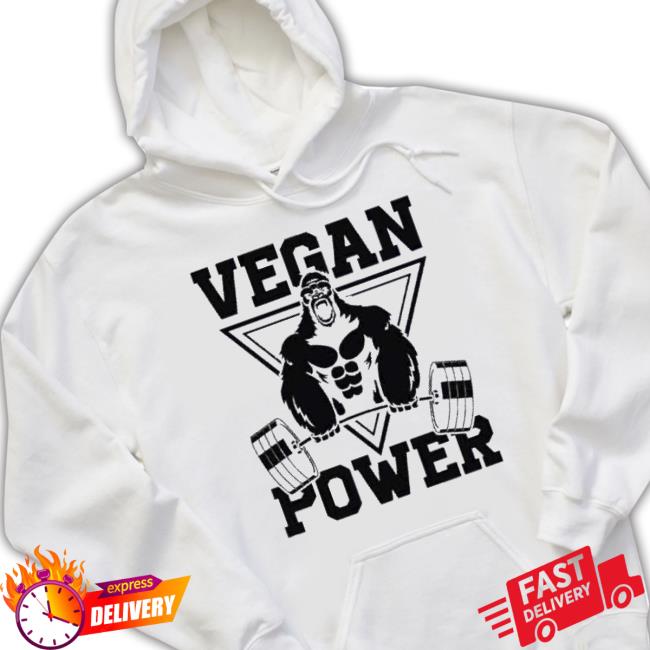 Vegan Power Workout Muscle Gorilla Bodybuilding Tee Shirt Vegan Power Workout Muscle Gorilla Bodybuilding Tee Shirt