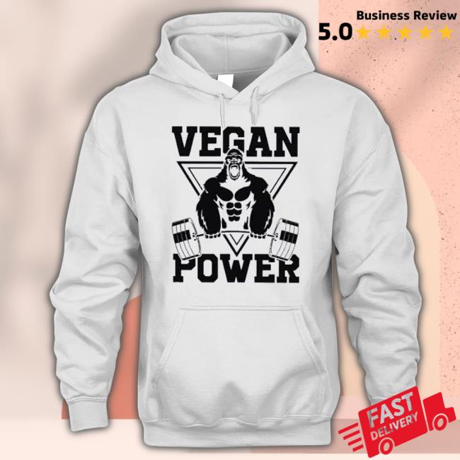 Vegan Power Workout Muscle Gorilla Bodybuilding Tee Shirt Vegan Power Workout Muscle Gorilla Bodybuilding Tee Shirt