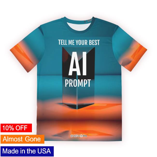Official Randycooper Ai Prompt T-Shirt, Men's Polyester Tees Official Randycooper Ai Prompt T-Shirt, Men's Polyester Tees