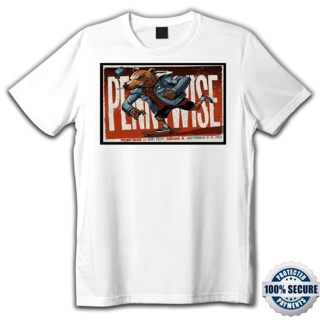 Riot Fest Chicago Il Pennywise Summer 2023 Poster Sweatshirt Riot Fest Chicago Il Pennywise Summer 2023 Poster Sweatshirt