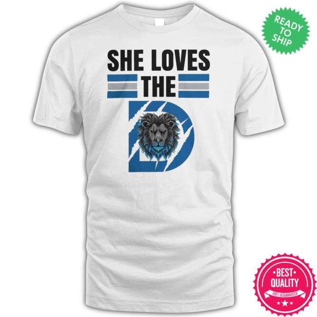 She Loves The D Funny Vintage Detroit Lions Detroit Lions Football Schedule  Shirt, hoodie, longsleeve, sweater