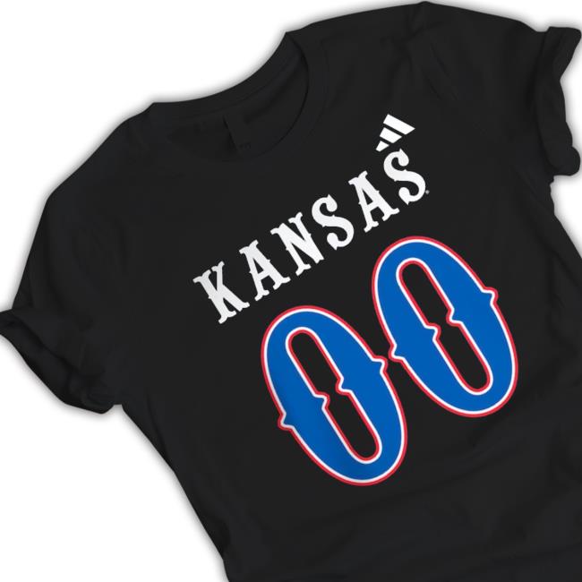 #00 Black Kansas Jayhawks Football Hoodie