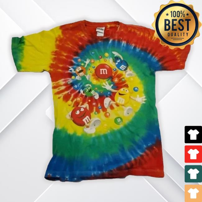 Official M&M's Psychedelic Tie Dye Unisex Sweatshirt