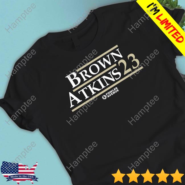 Fowler Avenue Store Brown Atkins 23 Tee Shirt