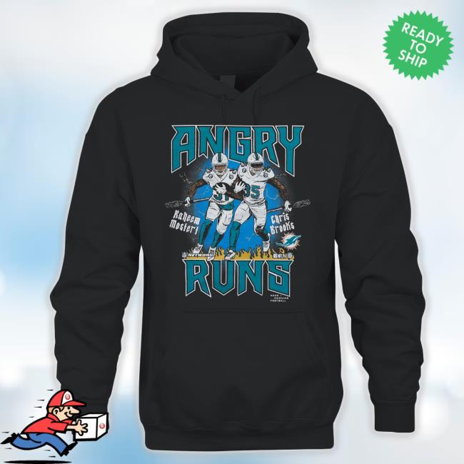 Angry Runs Dolphins Mostert And Brooks Tank Top