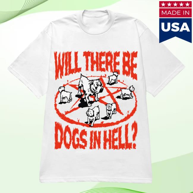 Official Misery Worldwide Dogs In Hell Graphic Print White Tshirt