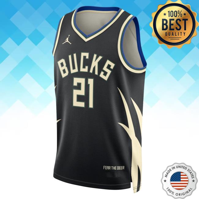 Official Moda3 Nike Bucks Holiday '22-23 Statement Edition Swingman Jersey Tank Tees