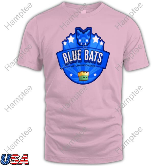 Blue Bats Minecraft Hoodie