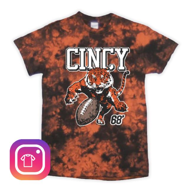 Cincinnati Football Tiger Attack '68 Tie-Dye Sweaters