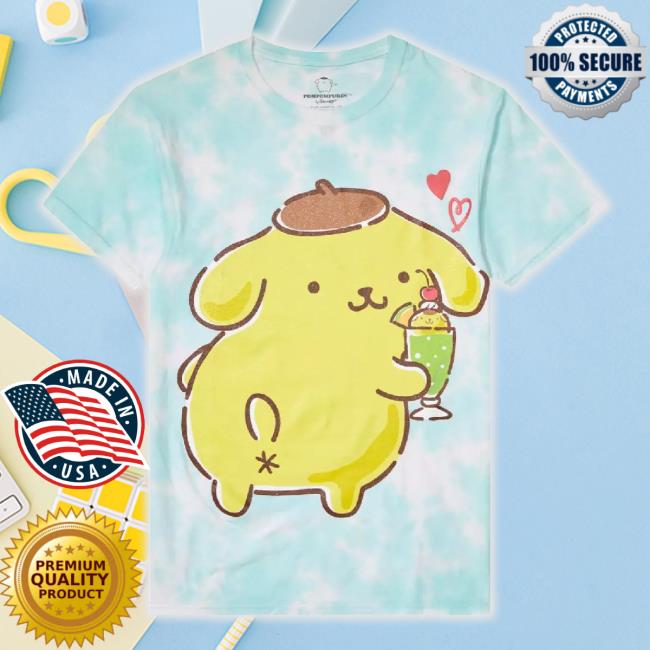 Pompompurin Parfait Tie-Dye Boyfriend Fit Girls TankTop