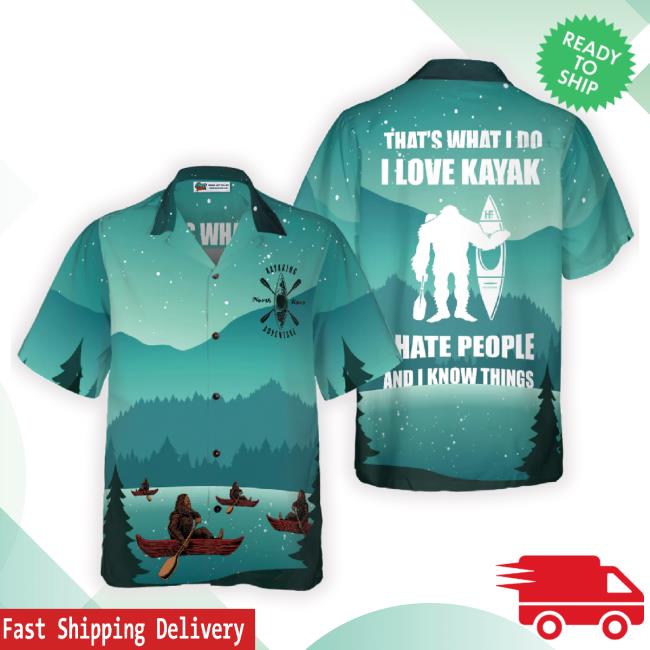 Darryl Love Kayak & Hate People Hawaiian TankTop