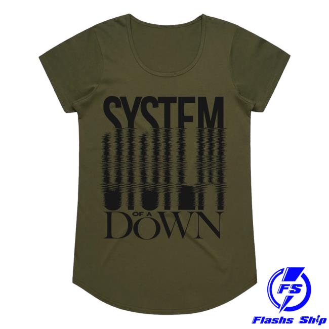 Official System Of A Down Clothing Merch Store Shop System Of A Down System Ripple Ladies Tees SystemOfADown
