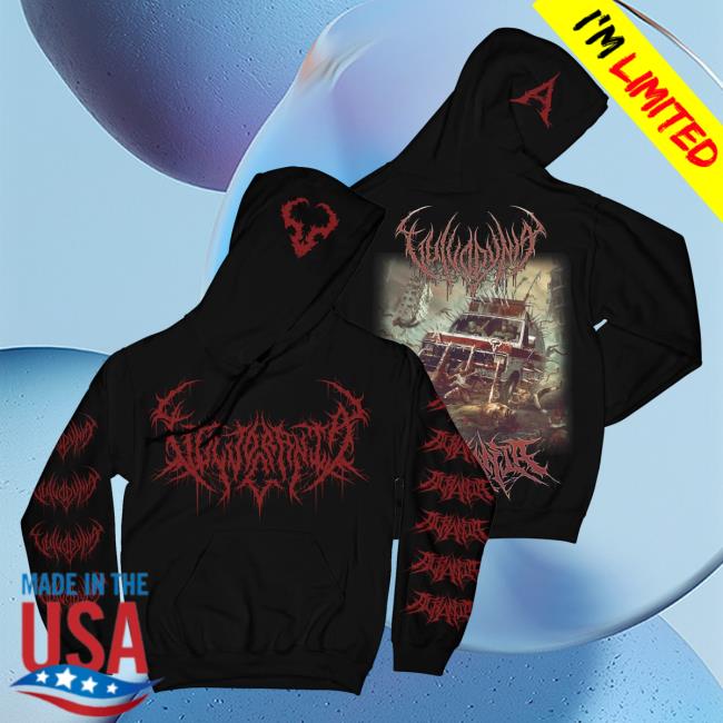 Official Vulvodynia/Acrania Rising Merch Vulvodynia/Acrania - Societal Lobotomisation Hooded Sweatshirt Risingmerch