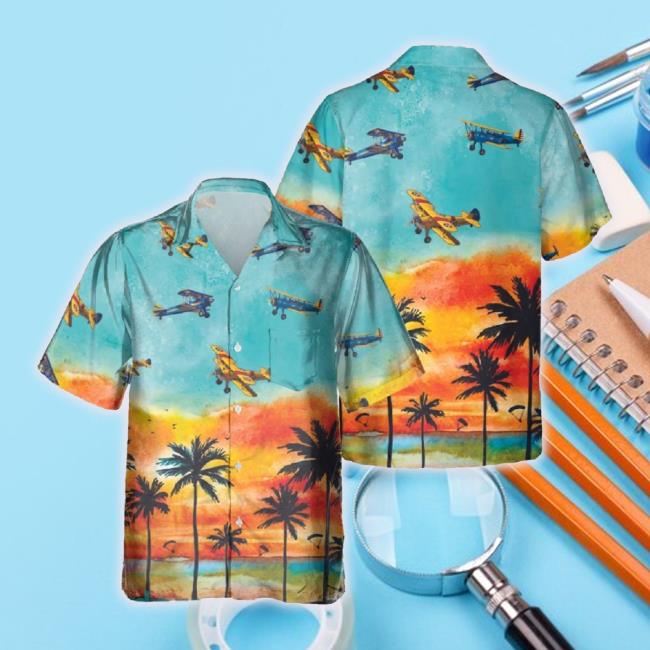 Official Stearman Hawaiian Shirt Us Aircraft Hawaii Beach Tee Official Stearman Hawaiian Shirt Us Aircraft Hawaii Beach Tee
