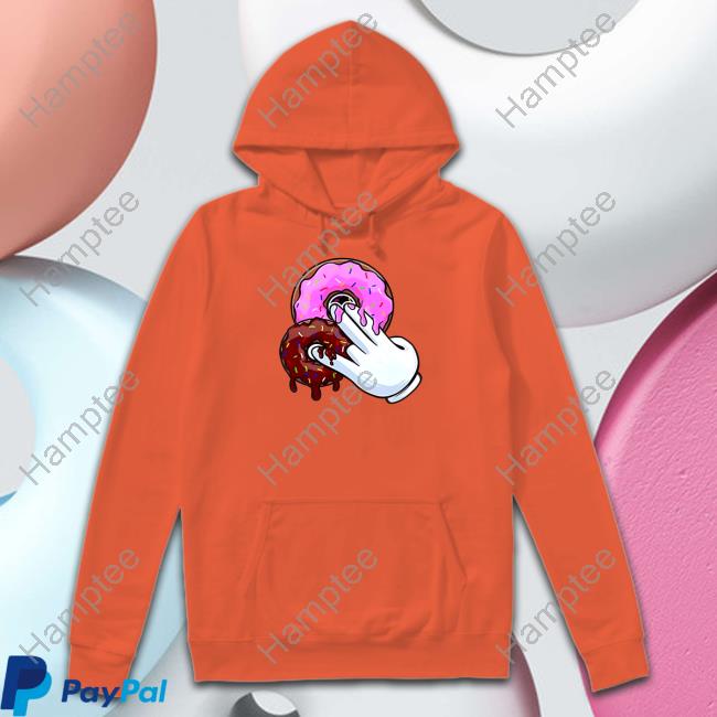 Funnyahhtees 2 Pink 1 Brown Donuts Hoodie Funnyahhtees 2 Pink 1 Brown Donuts Hoodie