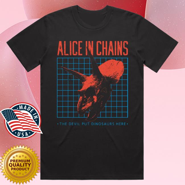 Official Alice In Chains Merch Store Alice In Chains The Devil Put Dinosaurs Here Popover Shirt Aliceinchains