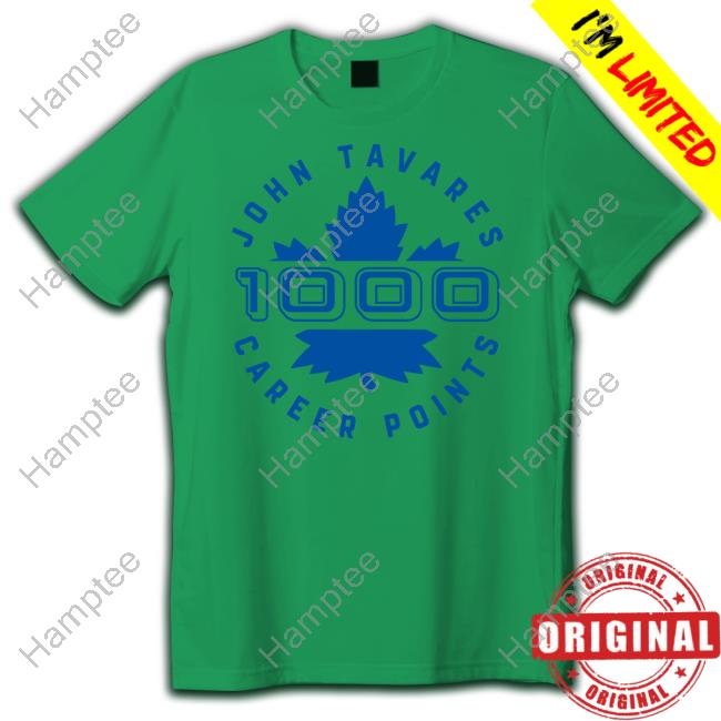 Team Toronto Maple Leafs Wearing John Tavares 1000 Points Shirts