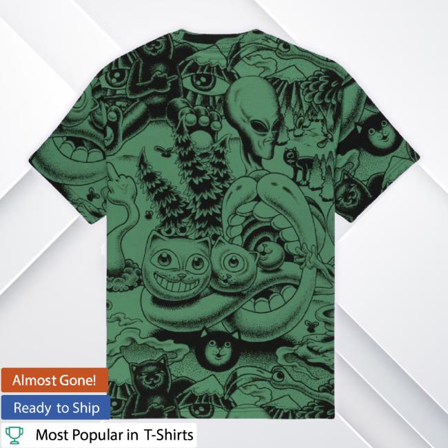Official Ripndip Clothing Merch Store Dark Twisted Fantasy Long Sleeve Tee (Olive/Black) Ripndipclothing Shop