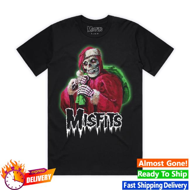 Official Misfits Merch Store Misfits Holiday Fiend Black Hoodie Misfits Shop