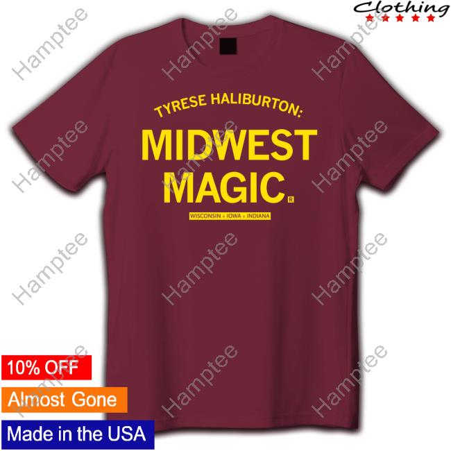 Raygunsite Store Tyrese Haliburton Midwest Magic Hooded Sweatshirt