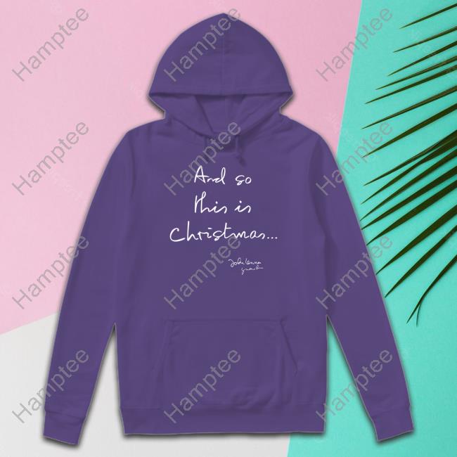 Johnlennon Store And So This Is Christmas John Lennon Tee Shirt Johnlennon Store And So This Is Christmas John Lennon Tee Shirt