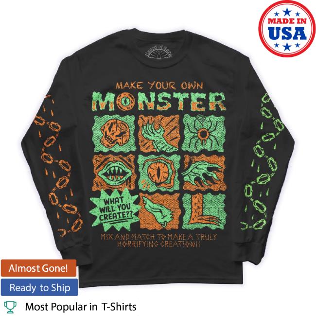 Official Wizardofbarge Merch Store Make A Monster Sweatshirt Wizardofbarge Shop