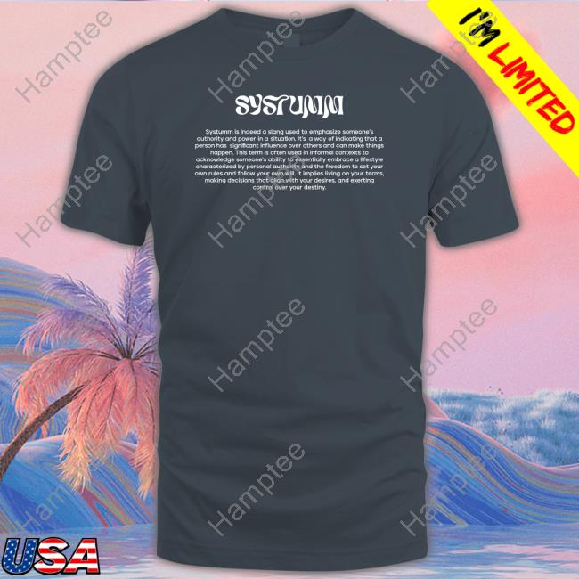 Systumm Typo Tee Systumm Typo Tee