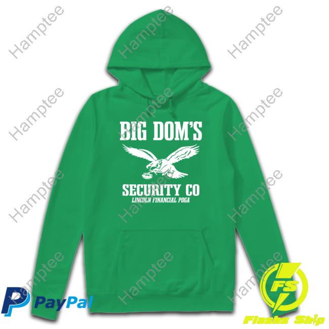 Official Big Dom's Security Co Lincoln Financial Poga Shirt
