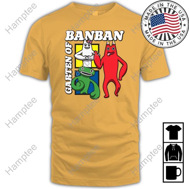 Official Euphoric Brothers Merch Garten Of Banban Character Squares Shirt