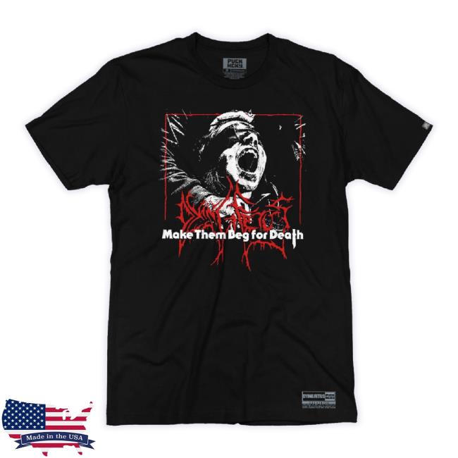 Official Puck Hcky Merch Store Dying Fetus 'Make Them Beg' Hockey Shirt Puckhcky Shop