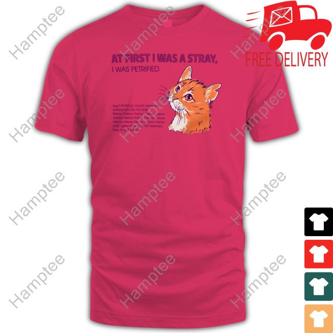 Official At First I Was A Stray Cat Shirt