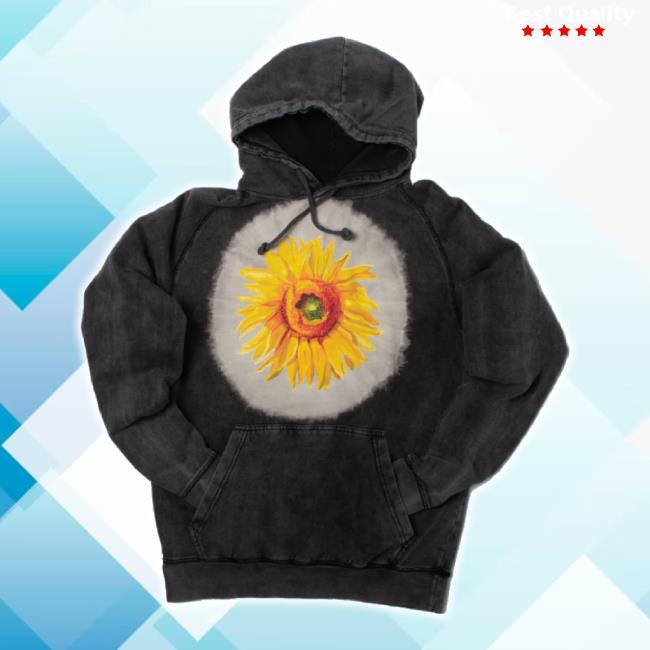 Official Altru Apparel Merch Store Van Gogh Big Sunflower Black T-Shirt Altruapparel Shop