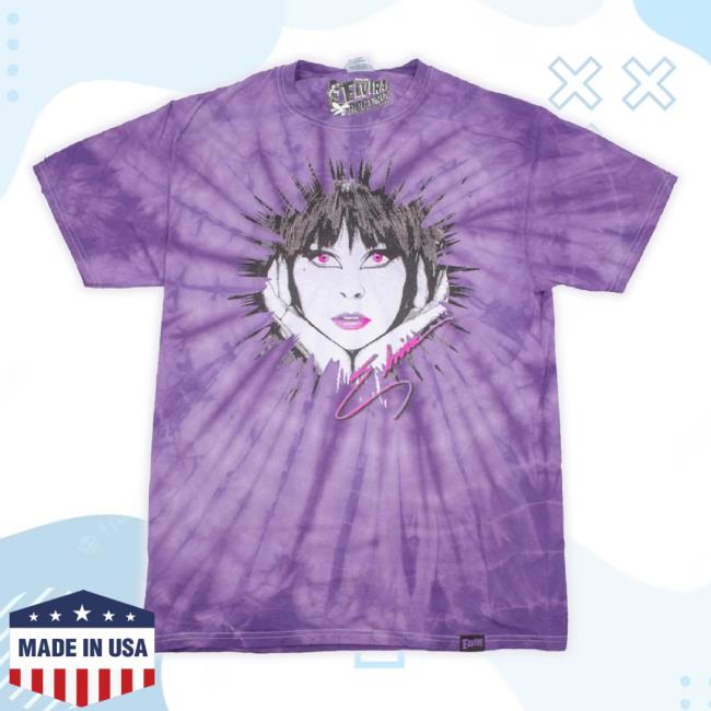 Official Elviras Bootique Merch Store Elvira 80'S Sketch Purple Tie Dye Shirt Elvirasbootique Shop Official Elviras Bootique Merch Store Elvira 80'S Sketch Purple Tie Dye Shirt Elvirasbootique Shop