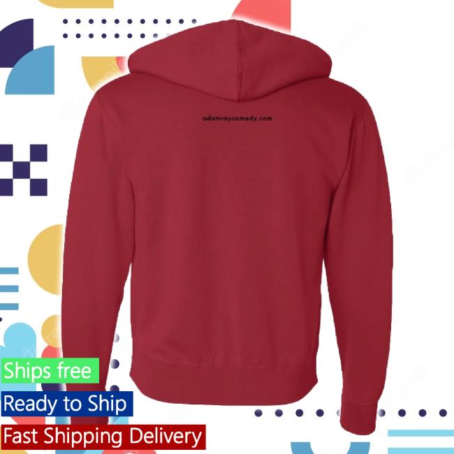 Trending Adam Ray Merch Store Classic Adam Ray - Zip Up Unisex Sweatshirt Red Shopadamray Shop
