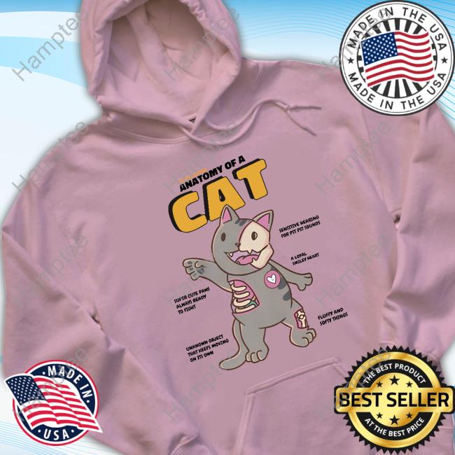 Yujinclothing Store Cat Anatomy Long Sleeve Tee Shirt