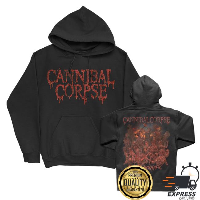 Trending Cannibal Corpse Merch Store Chaos Horrific Cover Pullover Hoodie Sweatshirt (Black) Cannibalcorpse Shop