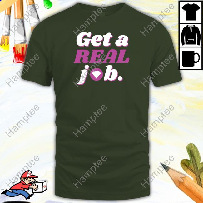 S0ph Store Get A Real Job Troll Tri-Blend Sweatshirt